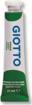 Giotto Tempera Tempera Colour Paint Tube 21ml Green 12