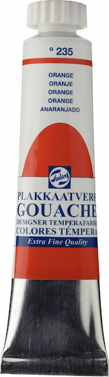 Royal Talens Extra Fine Tempera Paints Orange 235 in Tube 20ml 1pcs