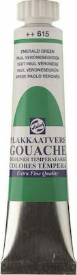 Royal Talens Gouache Extra Fine Quality Tempera Farben Emerald Green 615 in Röhre 20ml 1Stück 08046152