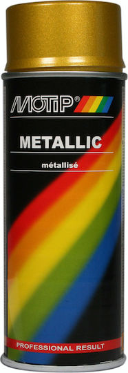 Motip Dupli Spray Paint Metallic Acrylic with Metallic Effect Gold 400ml