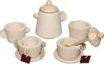 Plan Toys Tea Set Toy made of Wood for 2+ Years Old