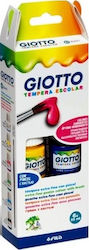 Giotto Tempera Escolar Tempera Farben Mehrfarbig in Glas 25ml 6Stück 000356600