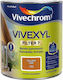Vivechrom Βερνίκι Εμποτισμού Vivexyl Filter 7 Βερνίκι Εμποτισμού Διαλύτου Teak Σατινέ 2.5lt