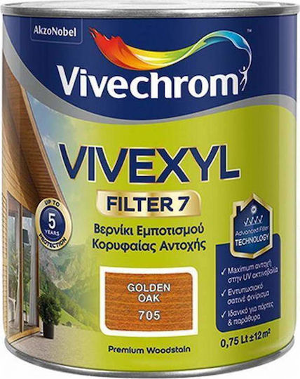Vivechrom Βερνίκι Εμποτισμού Vivexyl Filter 7 737 Βερνίκι Εμποτισμού Διαλύτου Άχρωμο Σατινέ 2.5lt