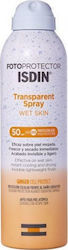 Isdin Fotoprotector Transparent Wet Skin Wasserdicht Sonnenschutzmittel Nebel SPF50 250ml