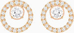 Swarovski Creativity Circle Earrings Gold Plated with Stones