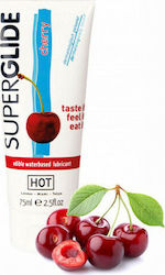 HOT Superglide Edible Water Based Lubricant Λιπαντικό Gel Cherry 75ml HOT Superglide Edible Water Based Lubricant Λιπαντικό Gel Cherry 75ml