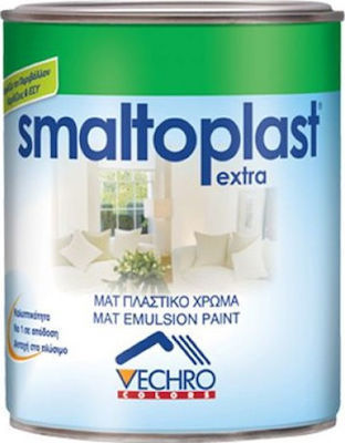 Vechro Smaltoplast Extra Plastic Paint for Interior Use Black 375ml