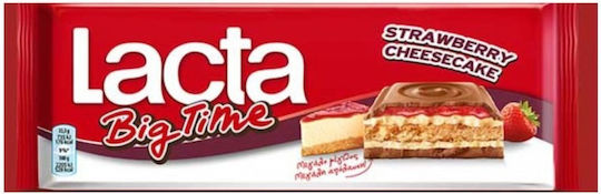 Lacta Big Time Σοκολάτα Γάλακτος Φράουλα 300gr