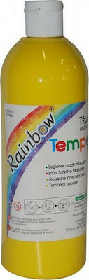 Rainbow Tempera Colour Paint Bottle 500ml Yellow