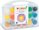 Primo Tempera Paints Multicolour in Jar 25ml 18pcs
