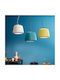 Ondaluce Plumcake Pendant Light Turquoise with Socket E27 38cm