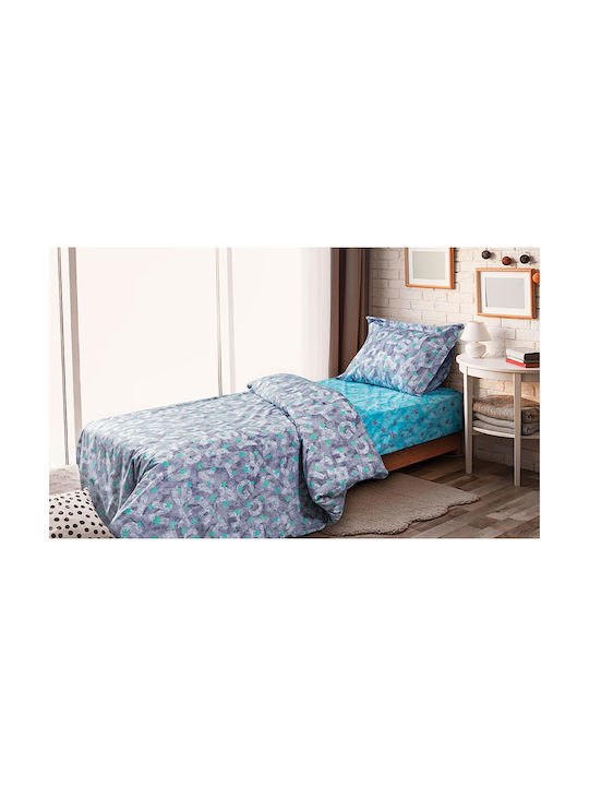 Beauty Home Letters Σετ Παιδική Παπλωματοθήκη Μονή με Μαξιλαροθήκη 6125 160x240εκ.