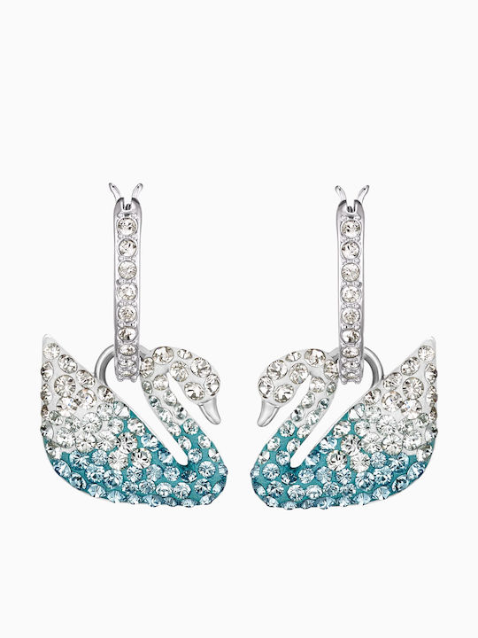 Swarovski Iconic Swan Gradation Σκουλαρίκια Κρεμαστά με Πέτρες Μπλε Swarovski Iconic Swan Gradation Σκουλαρίκια Κρεμαστά με Πέτρες Μπλε