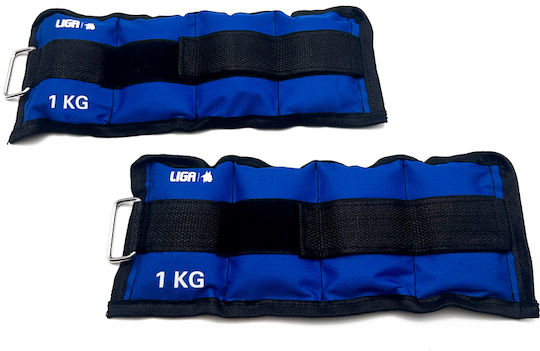 Liga Sport Ankle/Wrist Weights Dumbbells 2 x 2kg