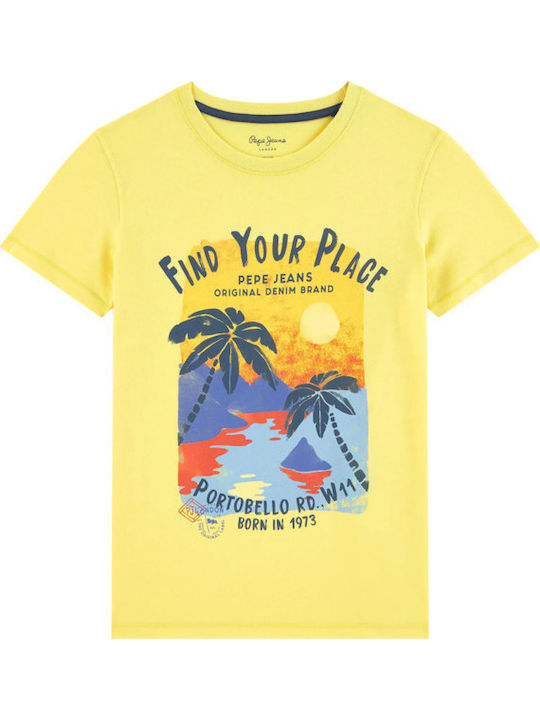 Παιδικό T-shirt Κίτρινο