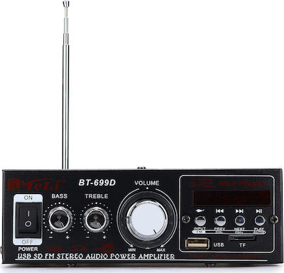 Amplificator Karaoke BT-699D în Culoare Negru