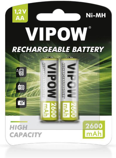 Vipow Επαναφορτιζόμενες Μπαταρίες AA Ni-MH 2600mAh 1.2V 2τμχ