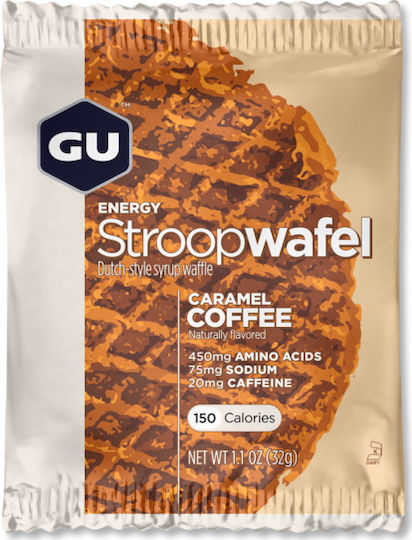GU Organic Waffle Stroopwafel Salted Caramel Gluten-free 30gr