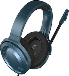 Baseus D05 Over Ear Gaming Headset with Connection USB Blue