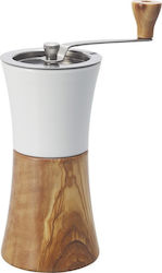 Hario Ceramic "Wood" Manual Coffee Grinder White MCW-2-OV