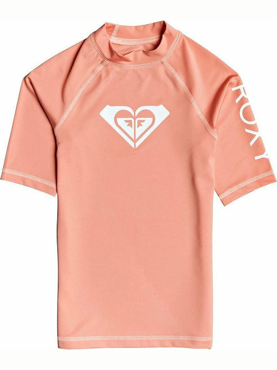 Roxy Wholehearted Kids Swimwear Rashguard Pink