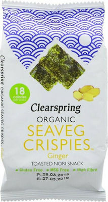 Clearspring Biologische Cracker Crispies Nori Glutenfrei 1x4gr