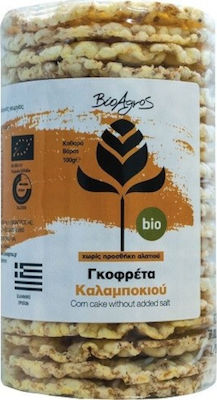 Βιο Αγρός Biscuiți de porumb organici Χωρίς Αλάτι Clasic 1x100gr