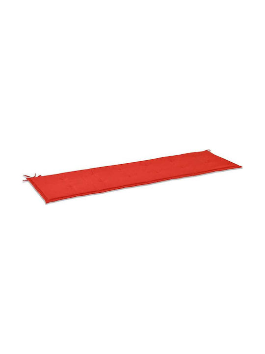 vidaXL Garden Bench Cushion Red 180x50cm.