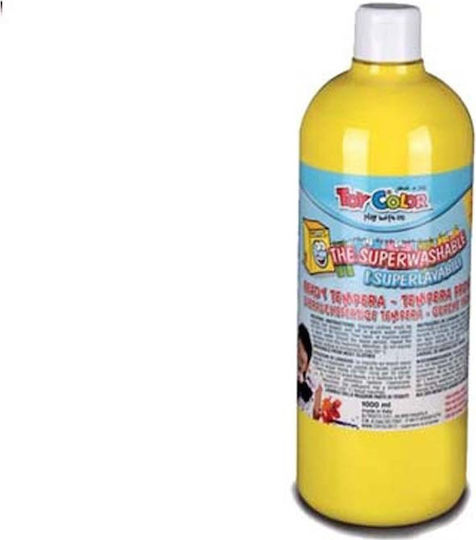Toy Color Ready Tempera Farben Gelb in Flasche 1000ml 1Stück