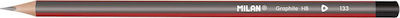 Milan Graphite 133 Pencil HB Red