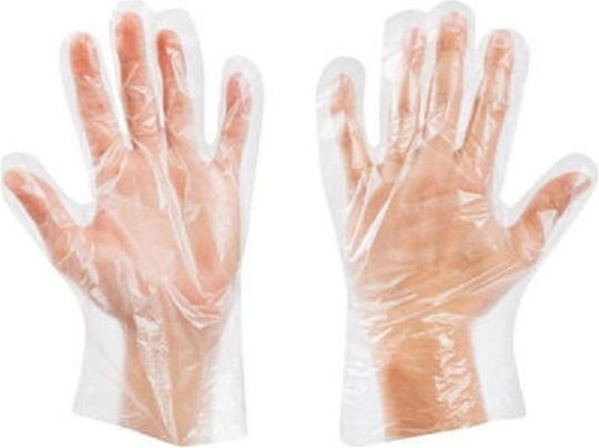 Goldglove HDPE Polyethylene Examination Gloves Transparent 100pcs
