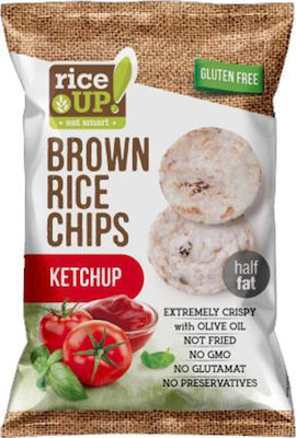 RiceUp Tort de orez Brown Rice Chips Clasic Fără Gluten 1x60gr