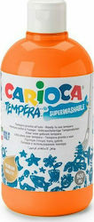 Carioca Tempera Tempera Colour Paint Bottle 500ml Orange