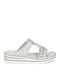 Rieker Anatomic Women's Platform Wedge Sandals Silver