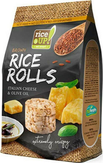 RiceUp Ρυζογκοφρέτες Brown Rice Rolls με γεύση Τυρί Χωρίς Γλουτένη 50gr
