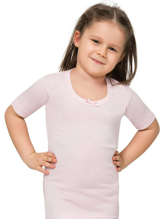 Namaldi Kids' Undershirt Short-sleeved Pink