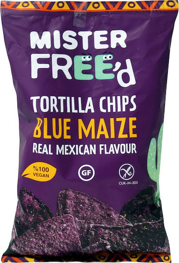 Mister Free'd Kartoffelchips mit Geschmack Blauer Mais Glutenfrei 135gr