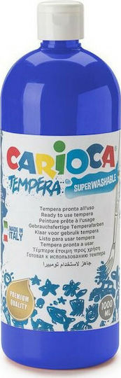 Carioca Tempera Tempera Colour Paint Bottle 1000ml Blue