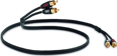 QED Cable 2x RCA male - 2x RCA male 1m (Profile Audio 40) | Skroutz.gr