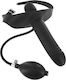 XR Master Series Inflatable Gag Dildo Knebel in Schwarz Farbe
