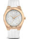 Daisy Dixon Alessandra Damen Uhr mit Weiß Lederarmband
