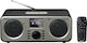 Lenco DAR-030BK Cu alimentare la rețea DAB+ cu Bluetooth Negru
