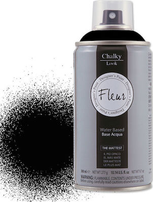 Fleur Chalky Look Spray Κιμωλίας F77 Μαύρο 300ml