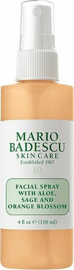Mario Badescu Facial Spray Aloe Sage And Orange Blossom Face Mist Τόνωσης Προσώπου 118ml