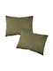 Borea Sheet for Single Bed with Elastic 100x200+35cm. Solid 22 Haki