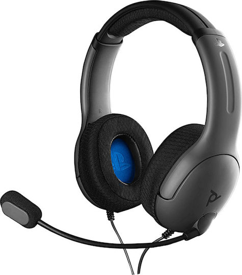 PDP LVL40 PS4 Over Ear Gaming Headset with Connection 3.5mm Gray