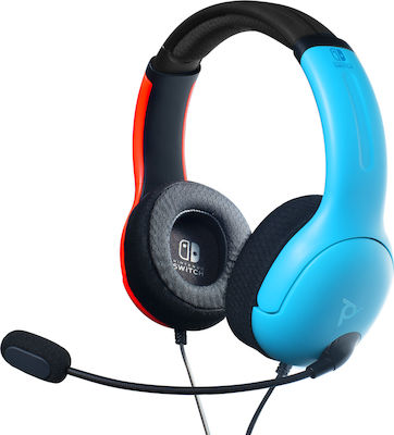 PDP LVL40 Over Ear Gaming Headset with Connection 3.5mm Red