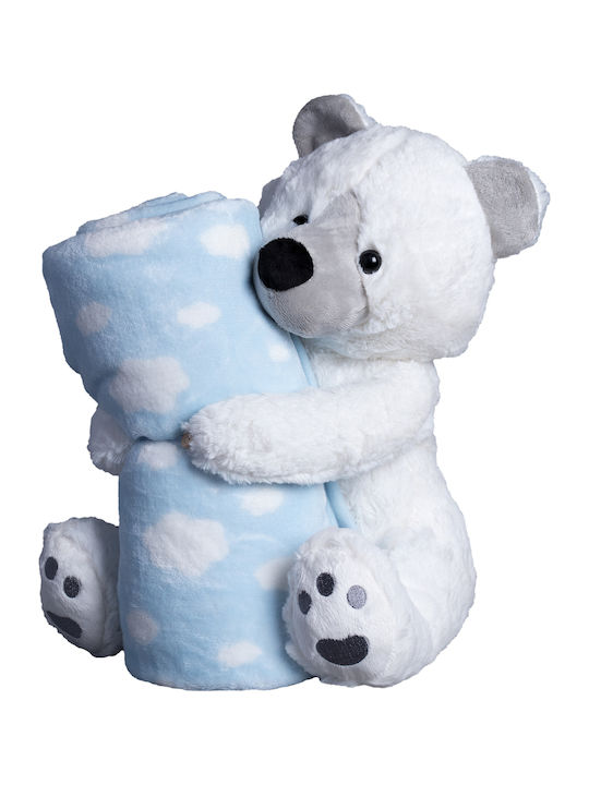 Silk Fashion Decke Kinderbett Bear Vlies Hellbl...