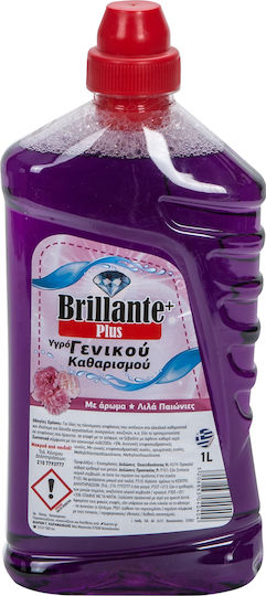Brillante Plus Καθαριστικό Υγρό Πατώματος Παιώνιες 1lt